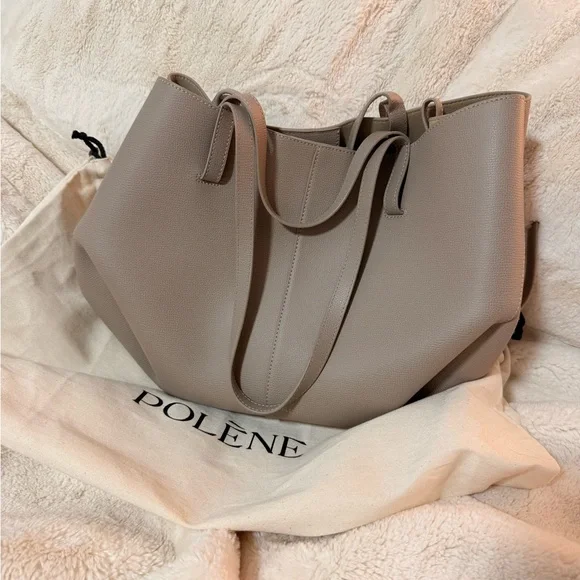 Polene Cyme Tote Textured Taupe - Picture 2 of 9
